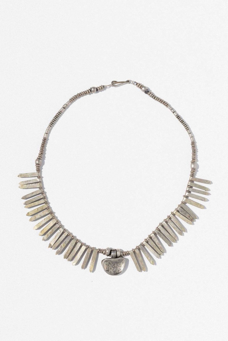 AfricanbazaarUS Jewelry 17 inches / Silver Lunar Telsum Antique Ethiopian Necklace