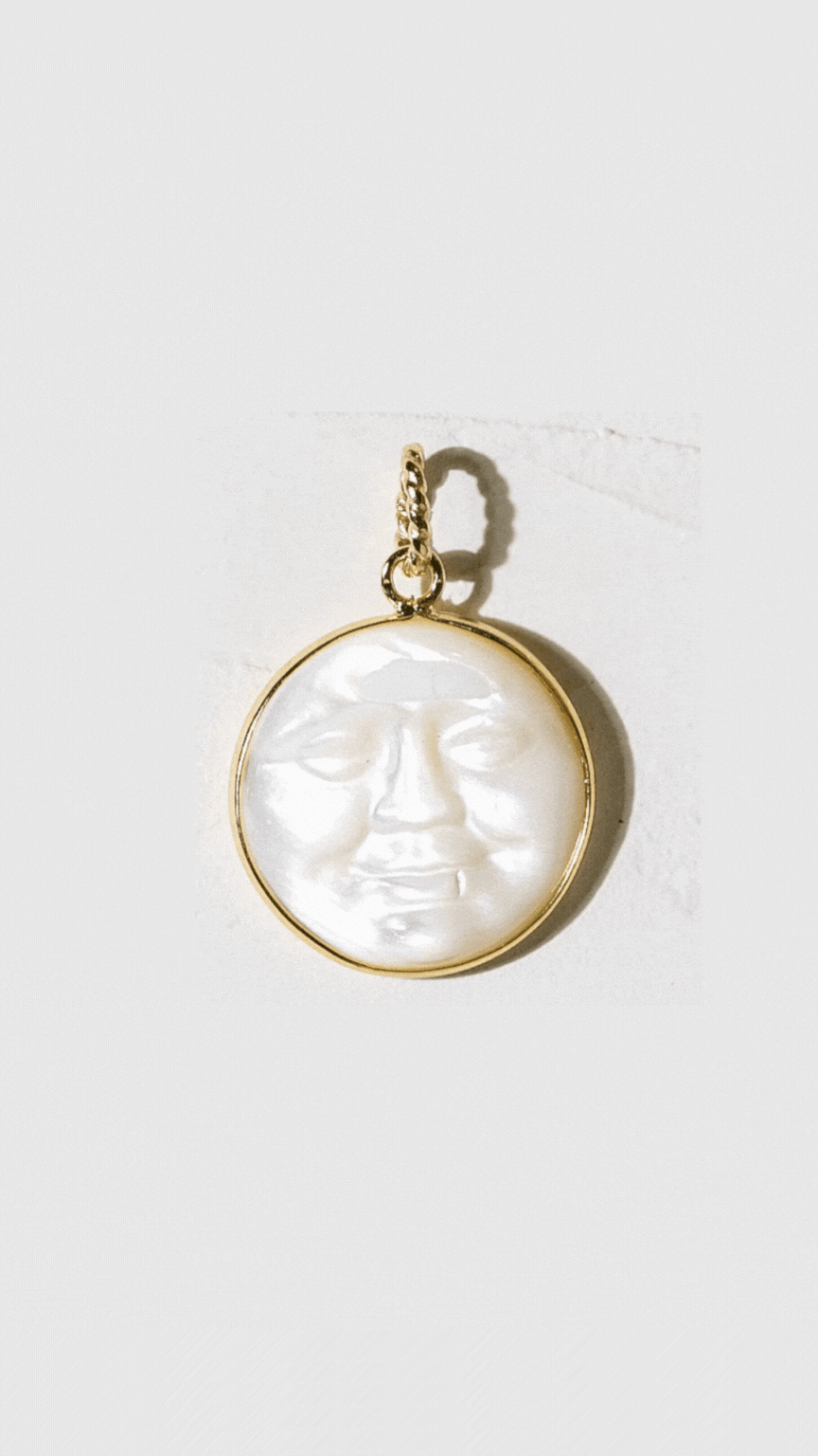 Dona Italia Jewelry Gold / 18 Inches Mahina Moon Necklace