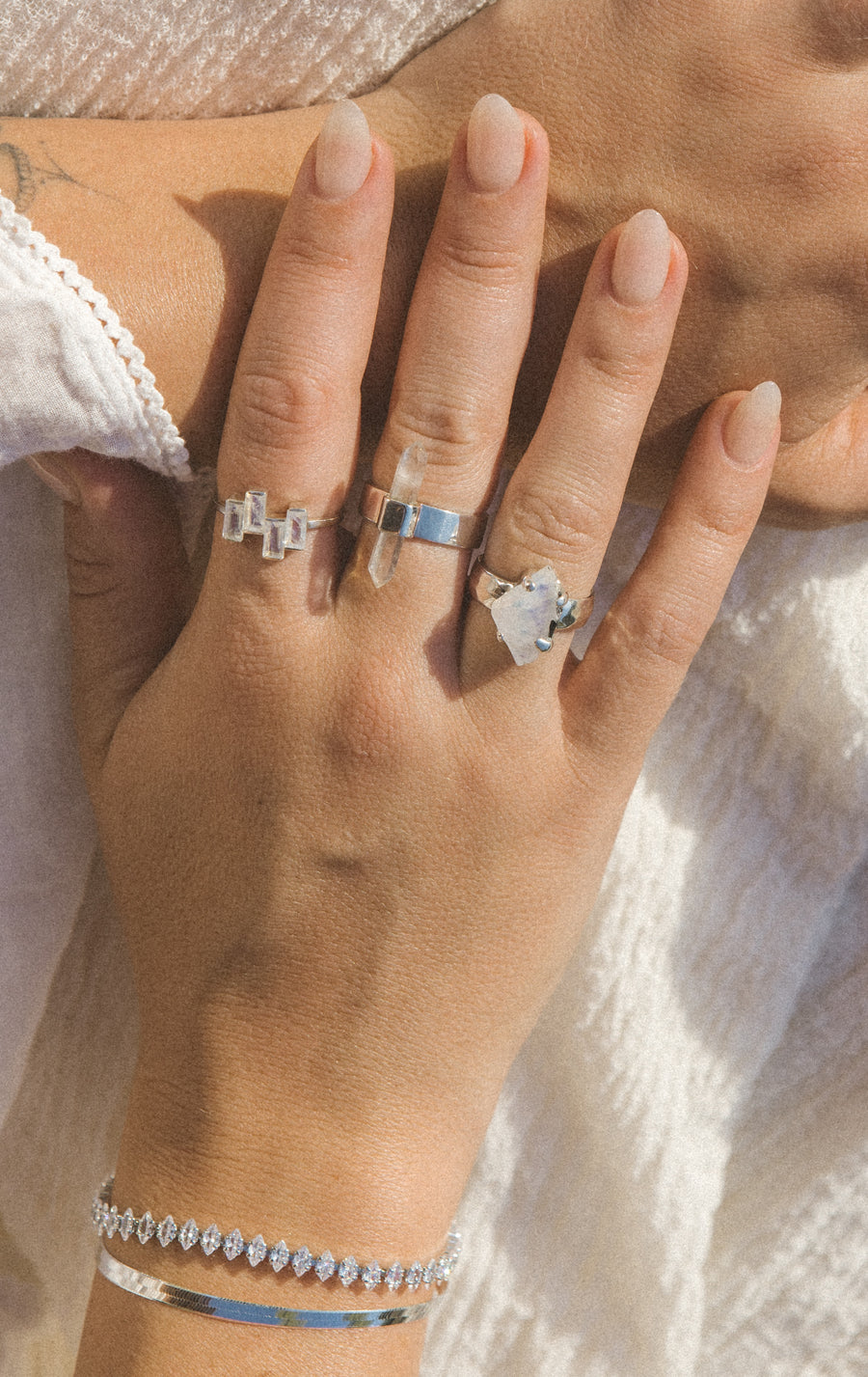 Starborn Creations Jewelry Midnight Dance Moonstone Ring