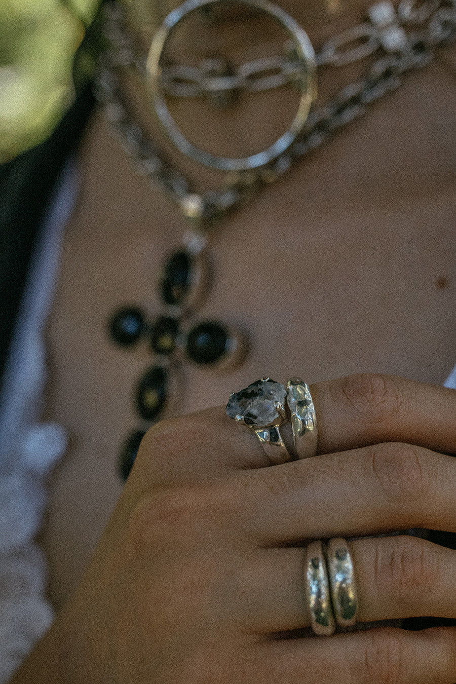 Starborn Creations Jewelry Midnight Dance Moonstone Ring