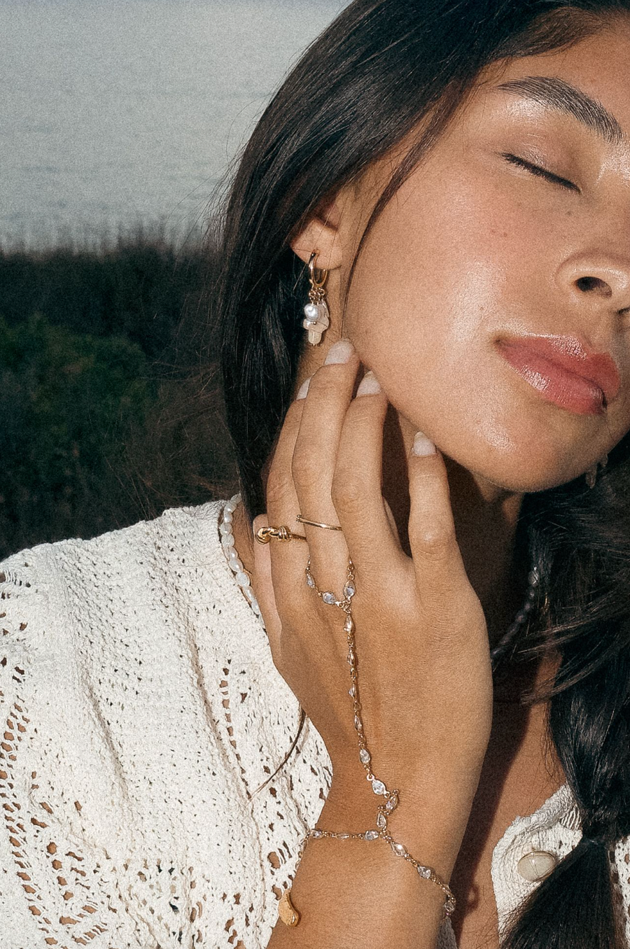 CGM Jewelry Gold Milos Muse Earrings