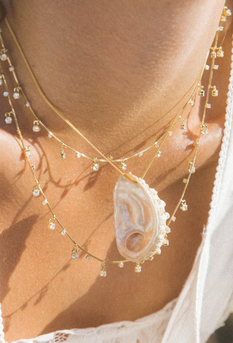 CGM Jewelry Mini Salty Siren Abalone Necklace