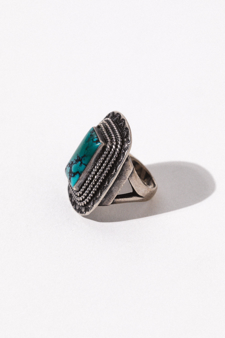 Ayman Jewelry US 7 / Silver Mother Earth Turquoise Ring