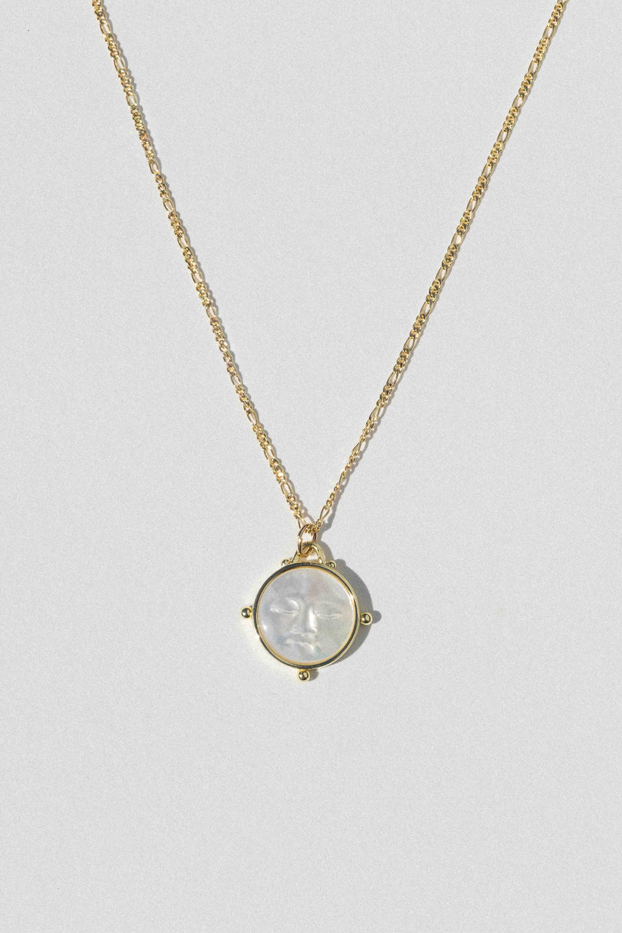 Donna Italiana Jewelry Gold / 20 Inches nCW379- moon face necklace