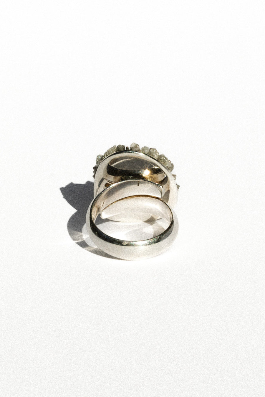 Starborn Creations Jewelry US 6.5 / Open Size / Silver Nova Rough Diamond Ring