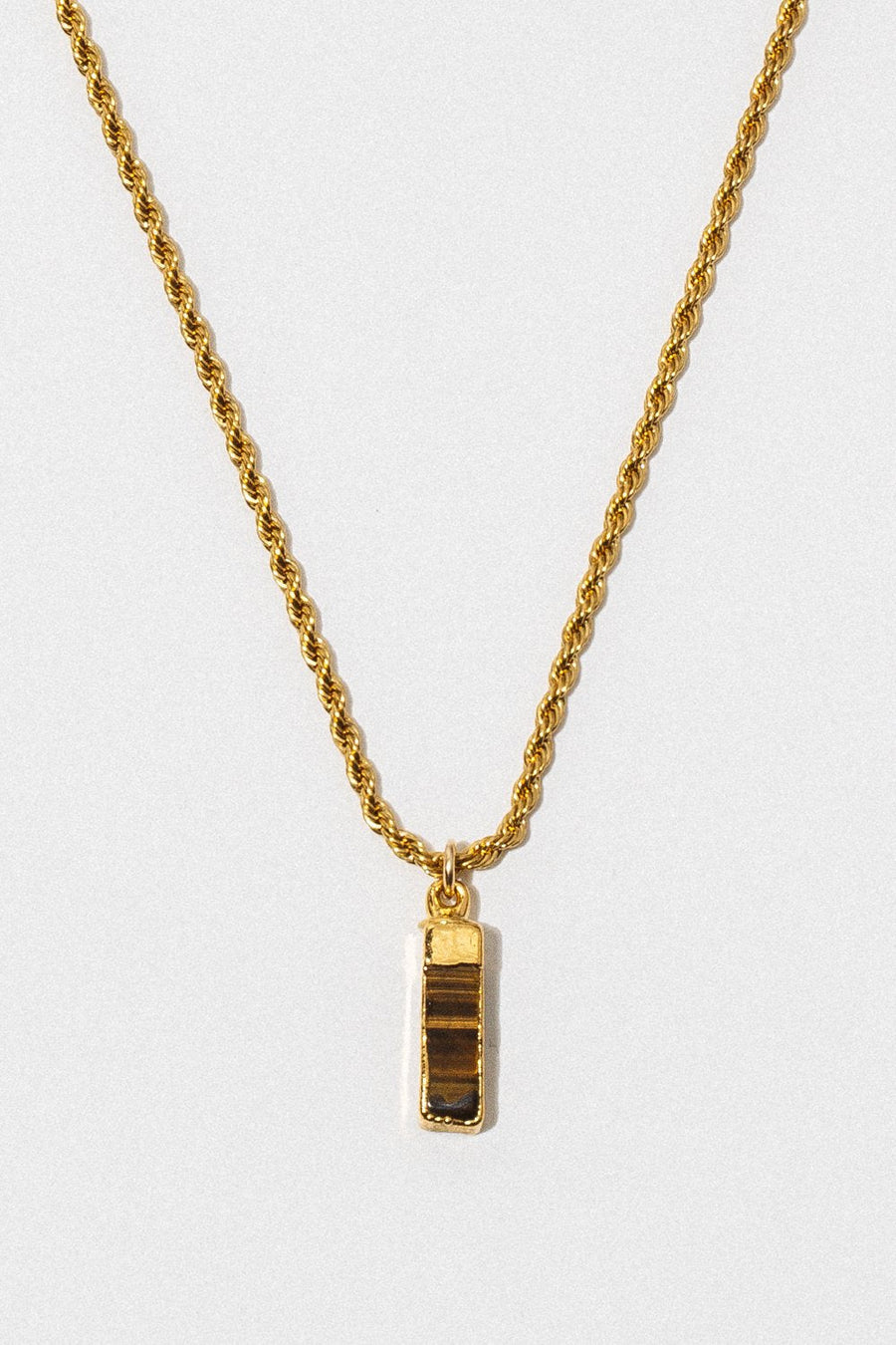 Goddess Jewelry Gold / 18 Inches Novella Tigers Eye Necklace