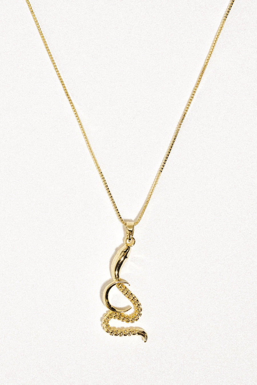 Donna Italiana Jewelry Gold / 20 inches Nyssa Crescent Snake Necklace