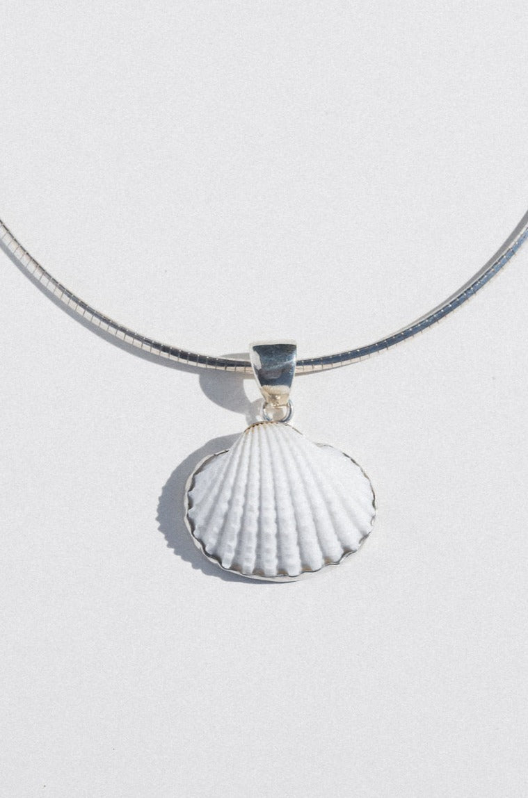Charles Albert Inc Jewelry Silver / 16 inches Ocean Altar Ark Shell Collar
