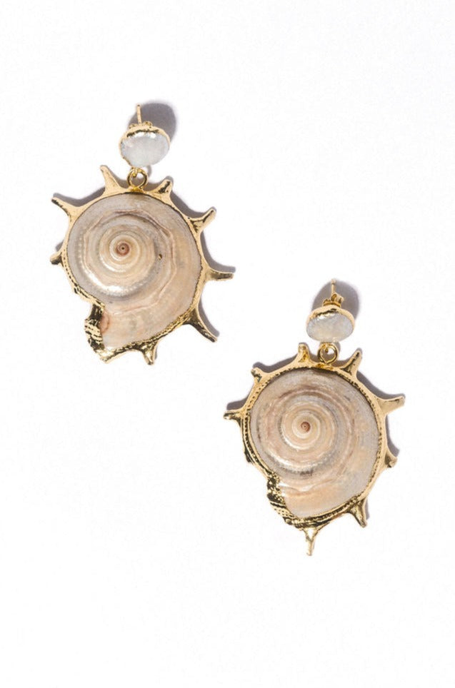 AliExpress Jewelry Gold / Shell Nautical Nirvana Shell Earrings