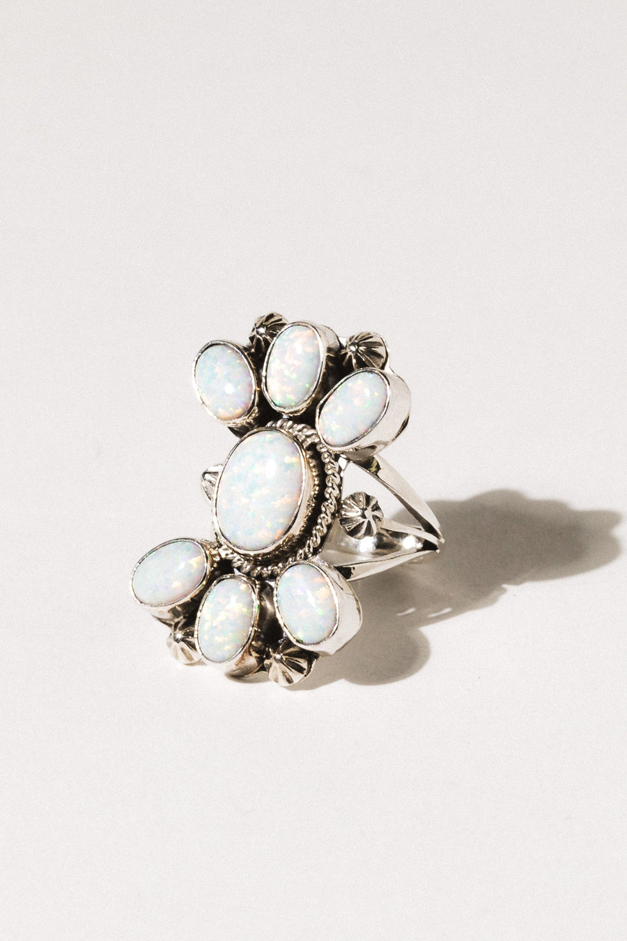 Al Zuni Jewelry US 6 / Opal Opal Bloom Native American Zuni Ring