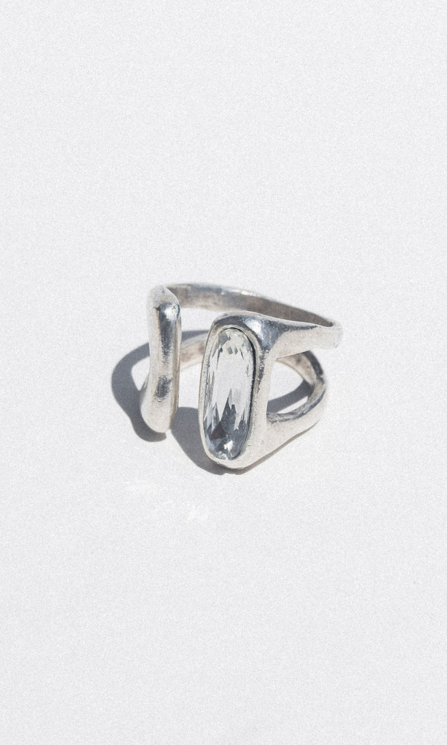 Chanour Jewelry Silver / Open Open Portal Crystal Ring