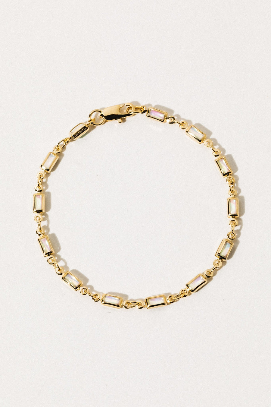 Dona Italia Jewelry Gold / 7 inches Ophelia Opal Bracelet
