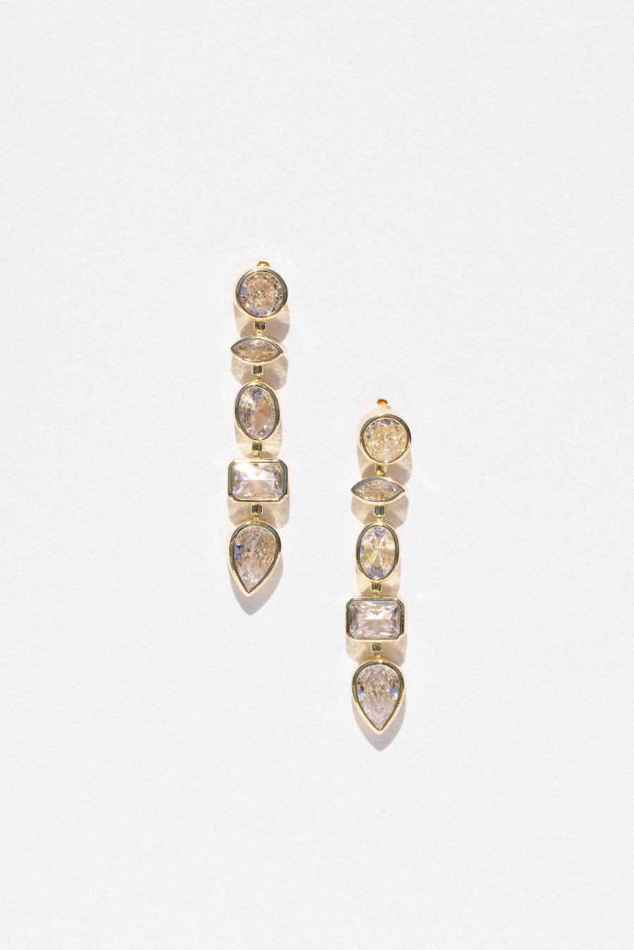 DLUXCA Jewelry Gold Orion Drop Earrings