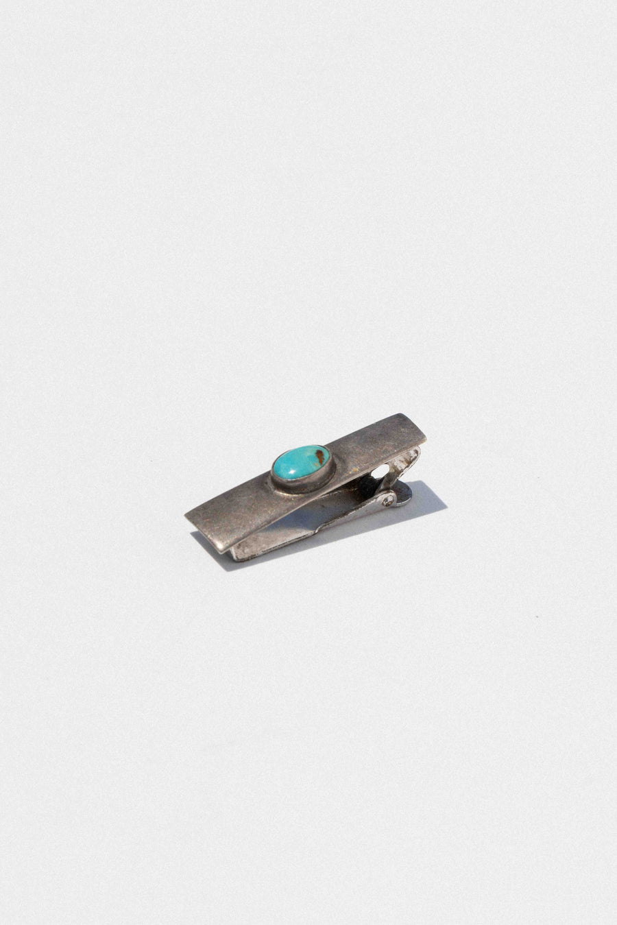 Ayman Jewelry Silver Outrider Vintage Turquoise Tie Clip