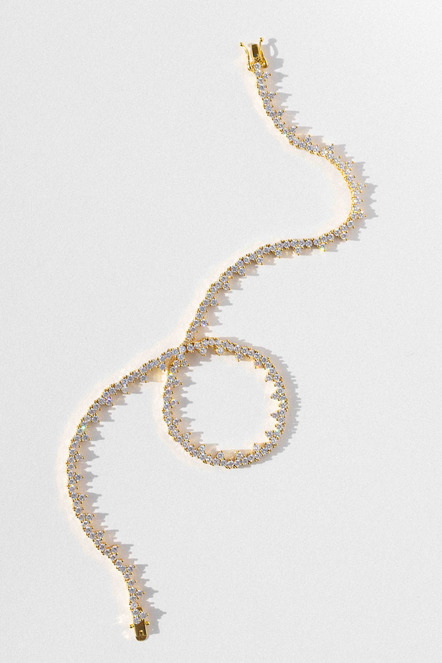 La Kaiser Jewelry Gold / 16 inches Parisian Elements Tennis Necklace