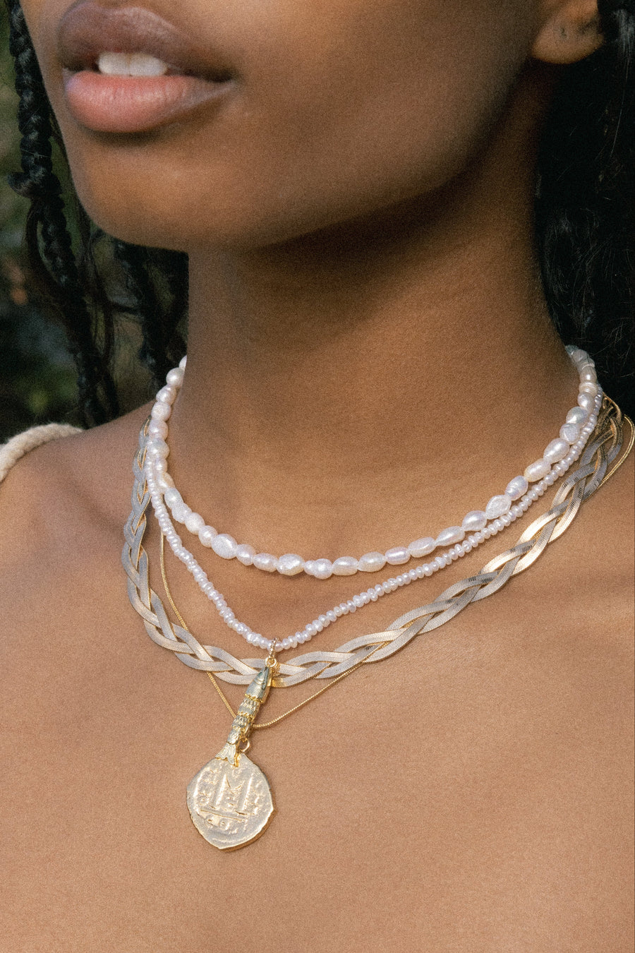 Child of Wild Jewelry Gold / 14 Inches Paros Pearl Necklace