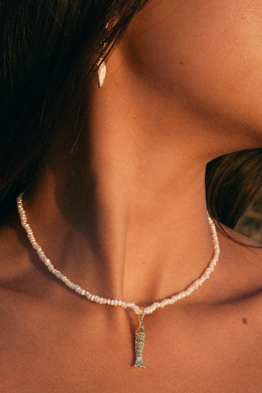 Child of Wild Jewelry Gold / 14 Inches Paros Pearl Necklace