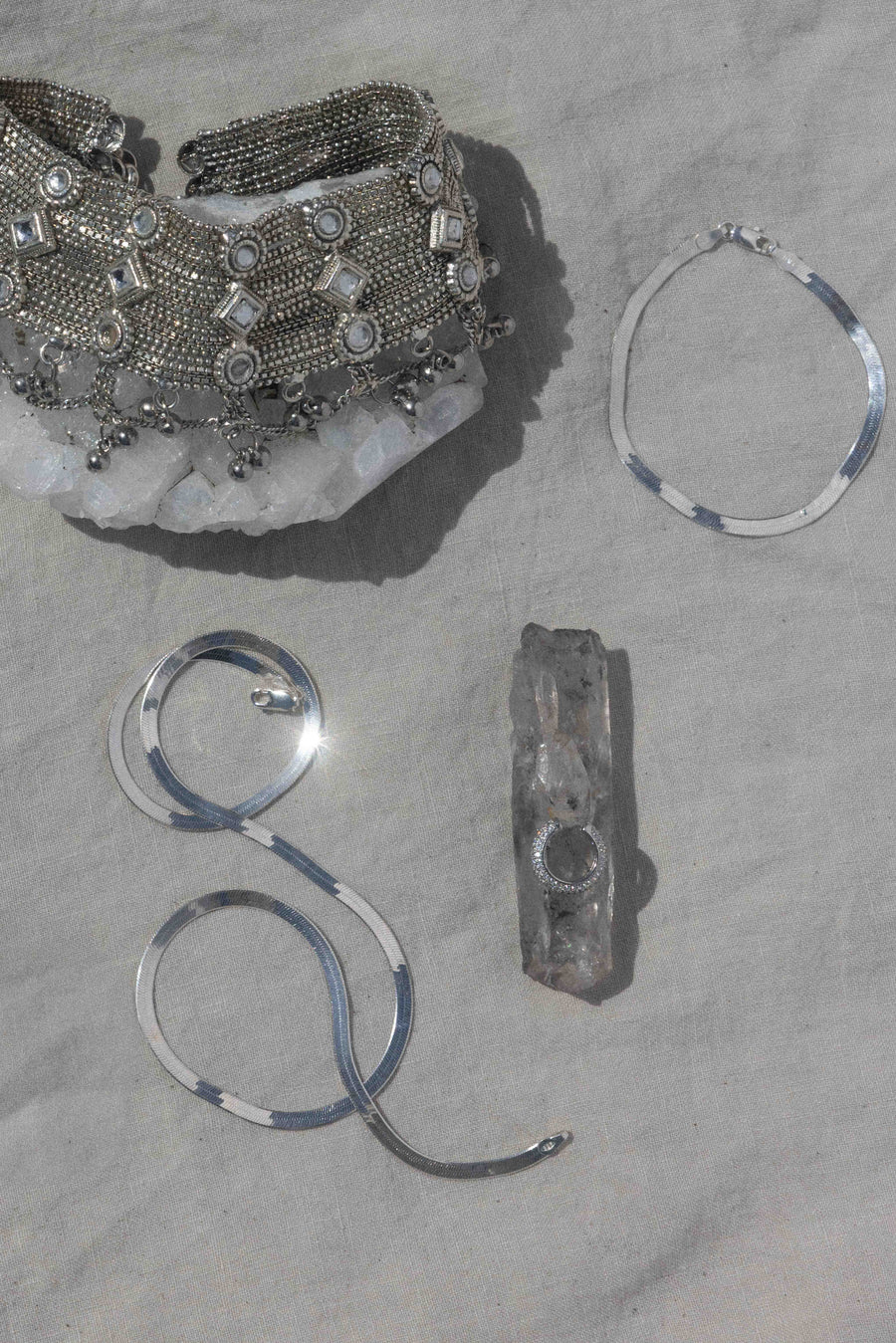 Child of Wild Jewelry Silver / 10 Inches Parvati Goddess Choker