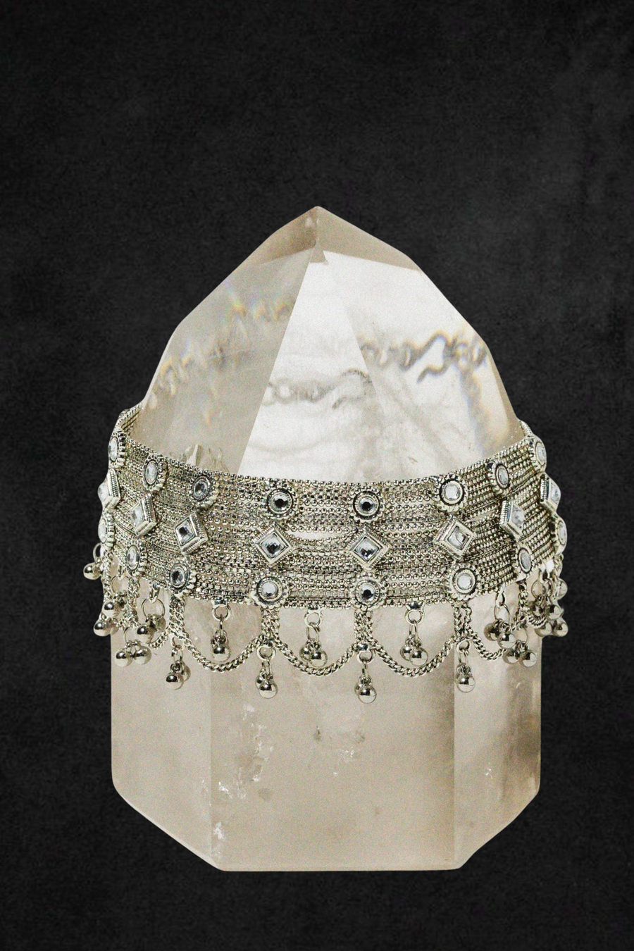 Child of Wild Jewelry Silver / 10 Inches Parvati Goddess Choker