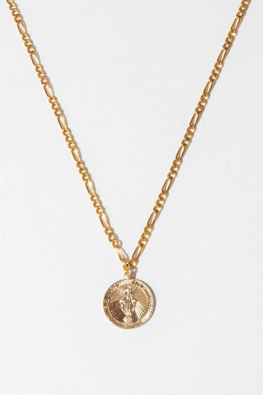 CGM Jewelry Gold / 20 Inches Pray for Us Mary Necklace