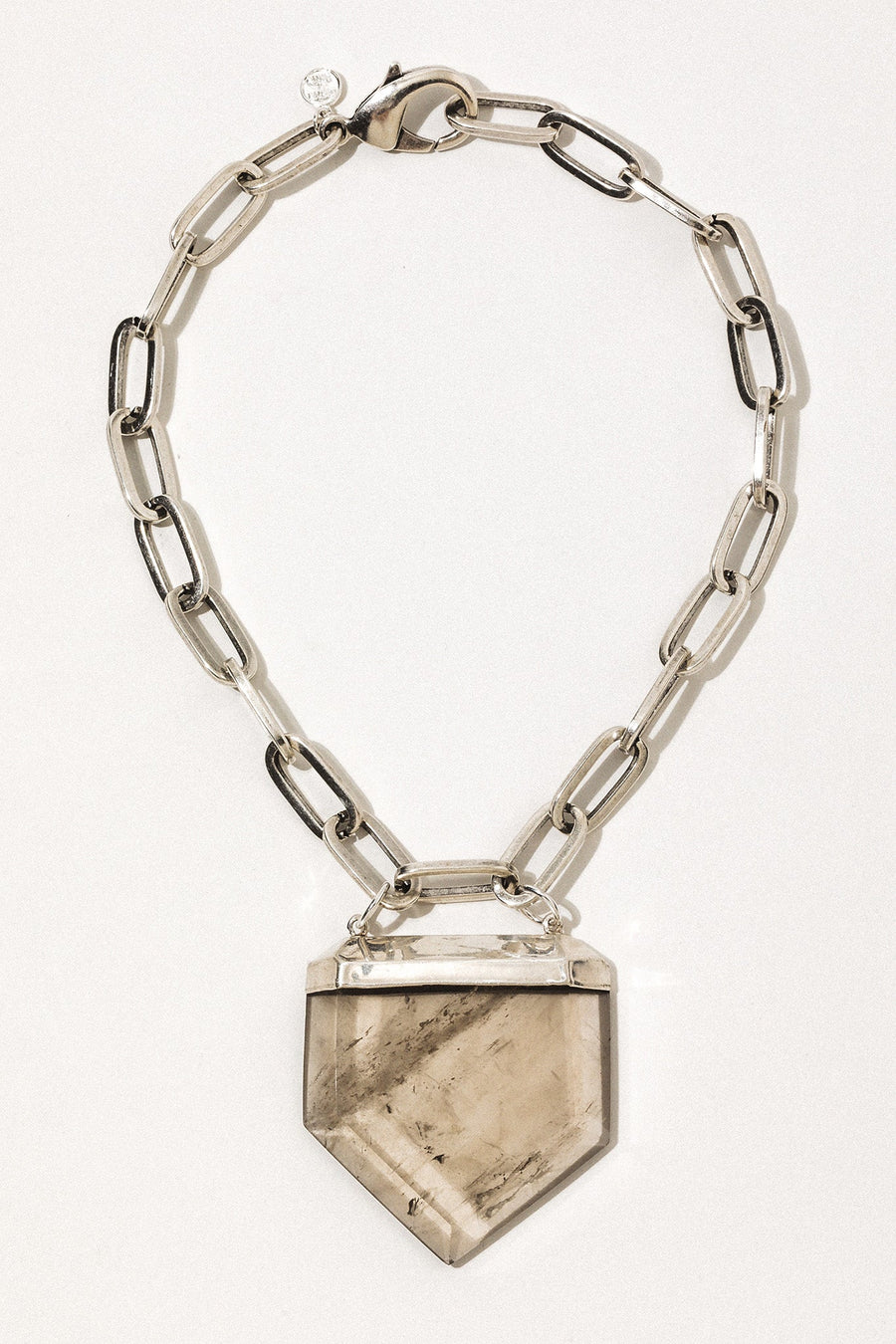Goddess Jewelry Silver / 15 Inches Priestess Quartz Necklace