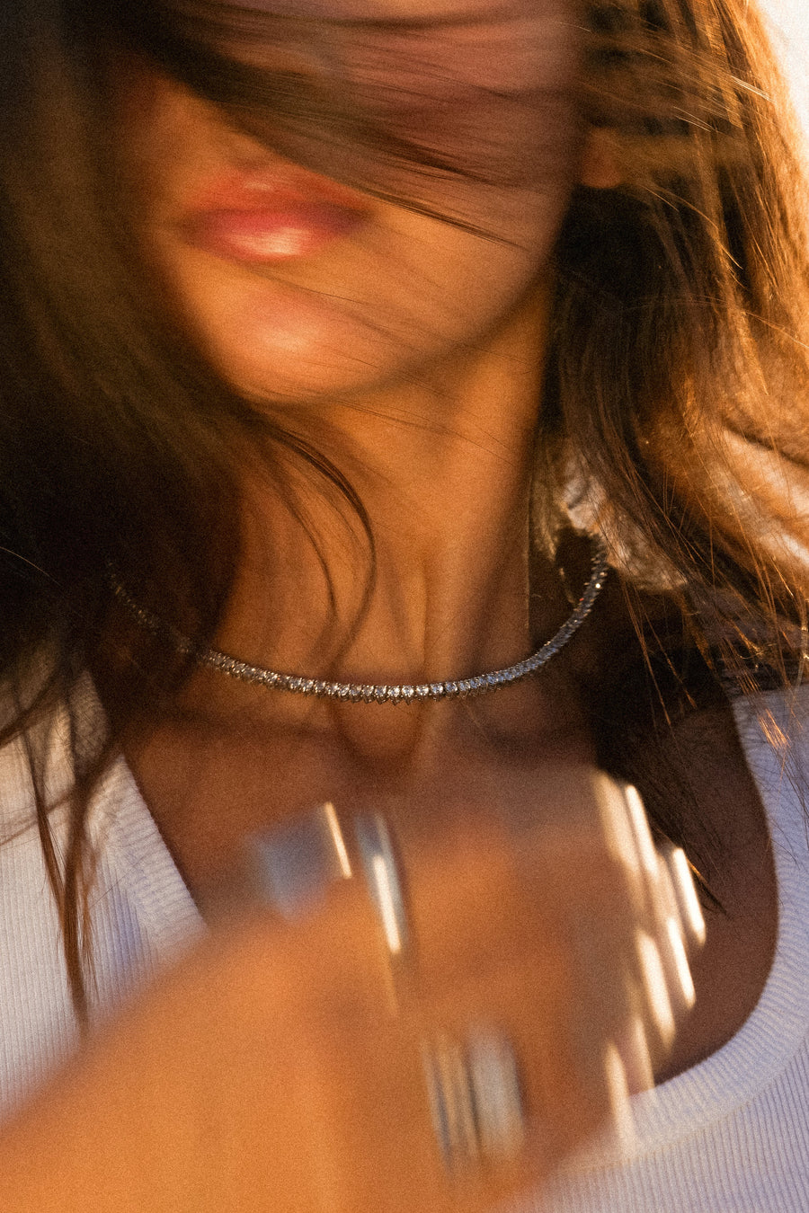 Child of Wild Jewelry Silver / 16 Inches Quinn Tennis Necklace