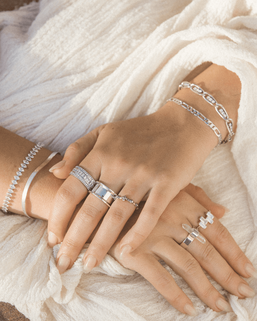 Silver Italiano Jewelry Ryder Utility Ring