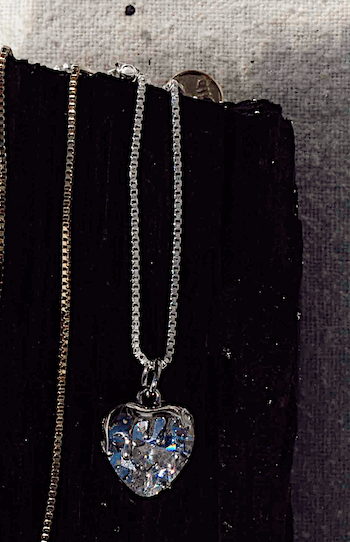 Child of Wild Jewelry Silver / Clear / 16 inches SALTVAULT x Child of Wild Molten Heart Necklace