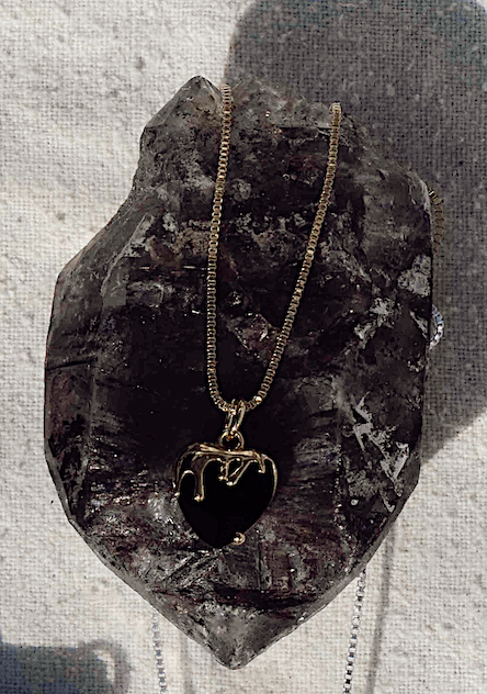 Child of Wild Jewelry Gold / Black / 16 inches SALTVAULT x Child of Wild Molten Heart Necklace