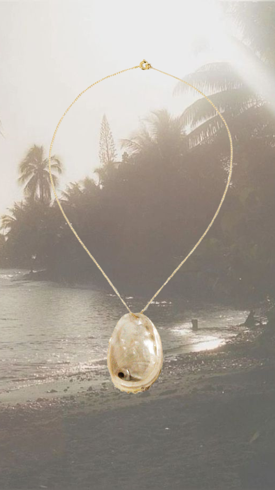 Rio Grande Jewelry Gold / 16 inches Salty Siren Abalone Necklace .:. Gold