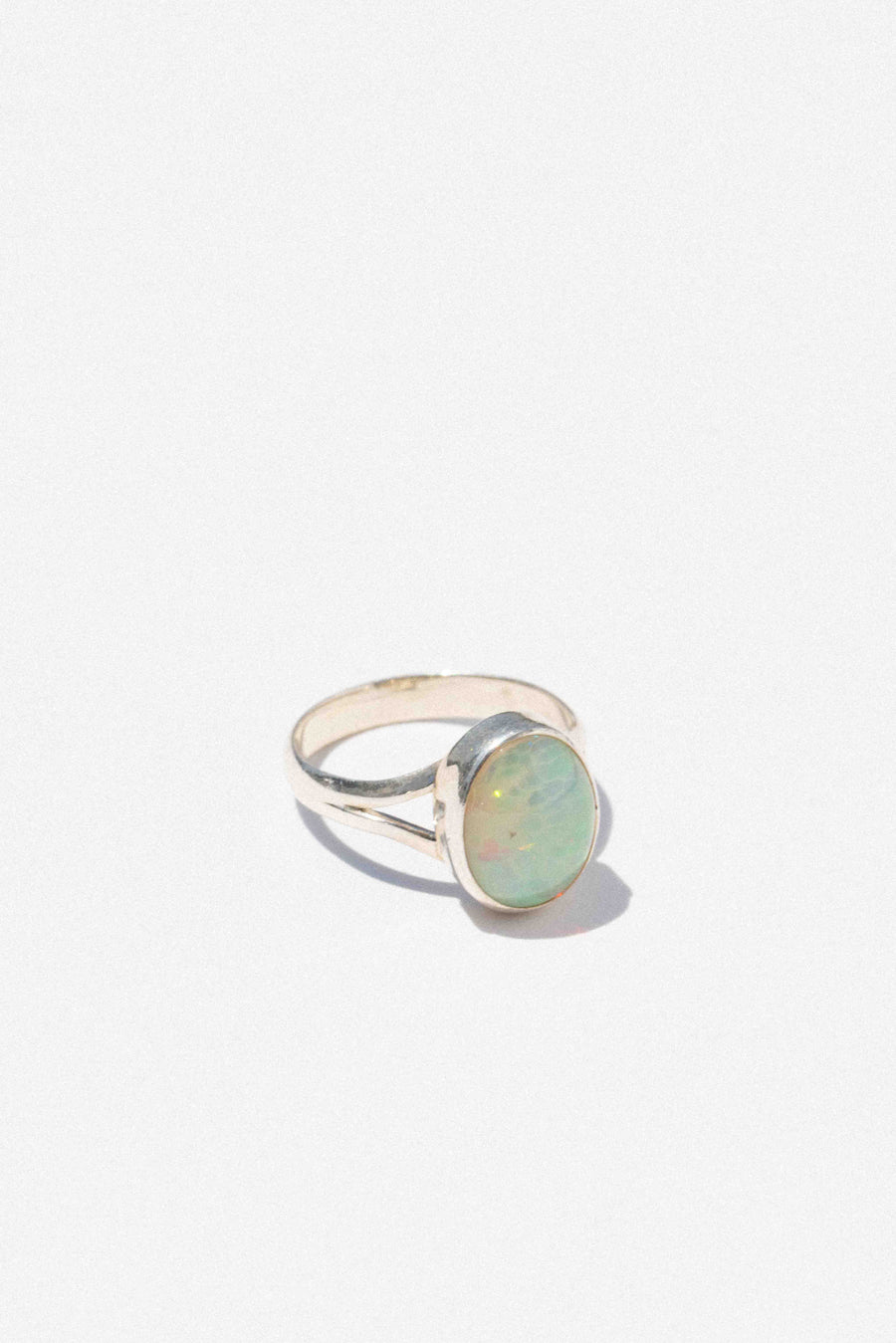 Goddess Jewelry Silver / US 8 Sea Mist Opal Ring