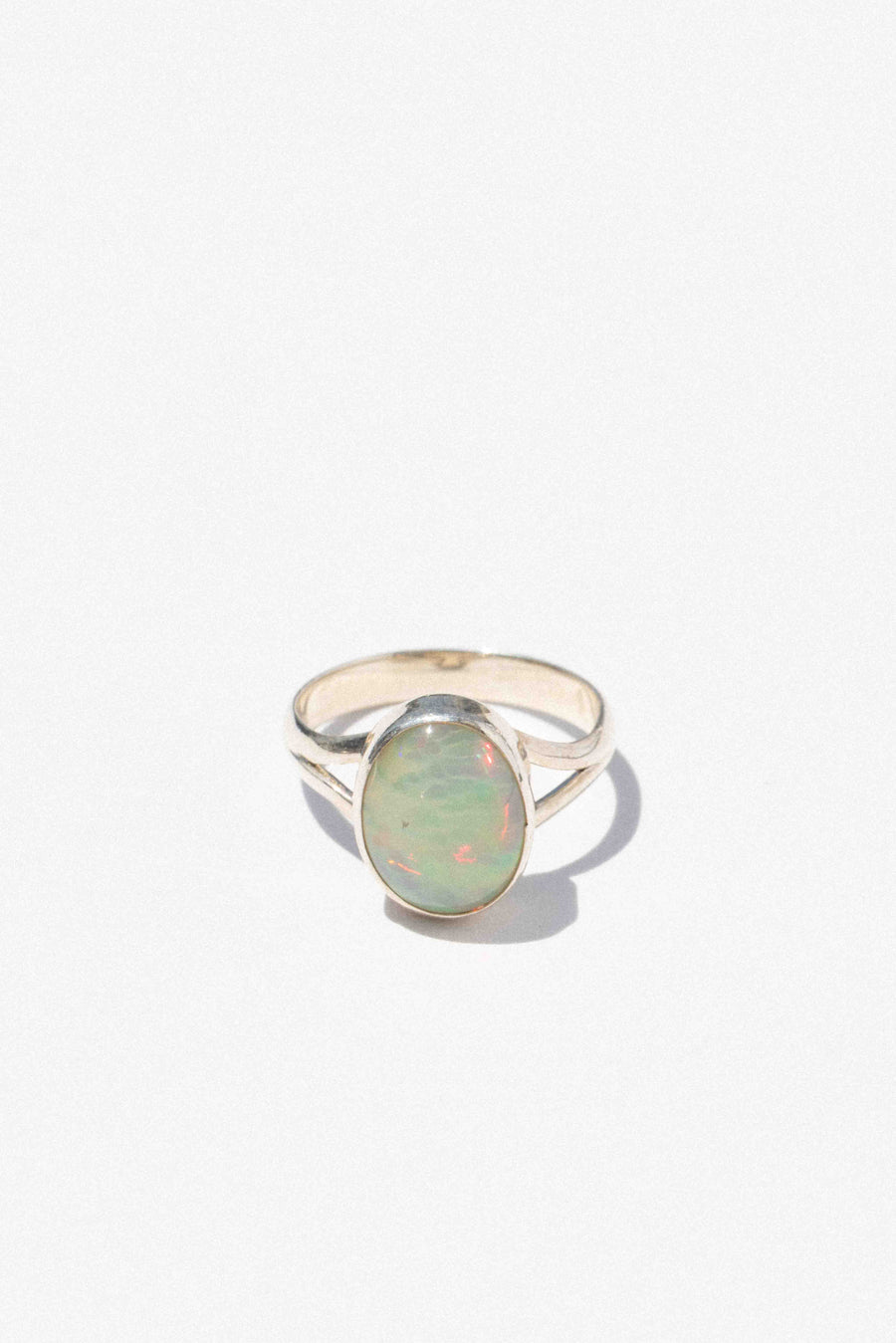 Goddess Jewelry Silver / US 8 Sea Mist Opal Ring