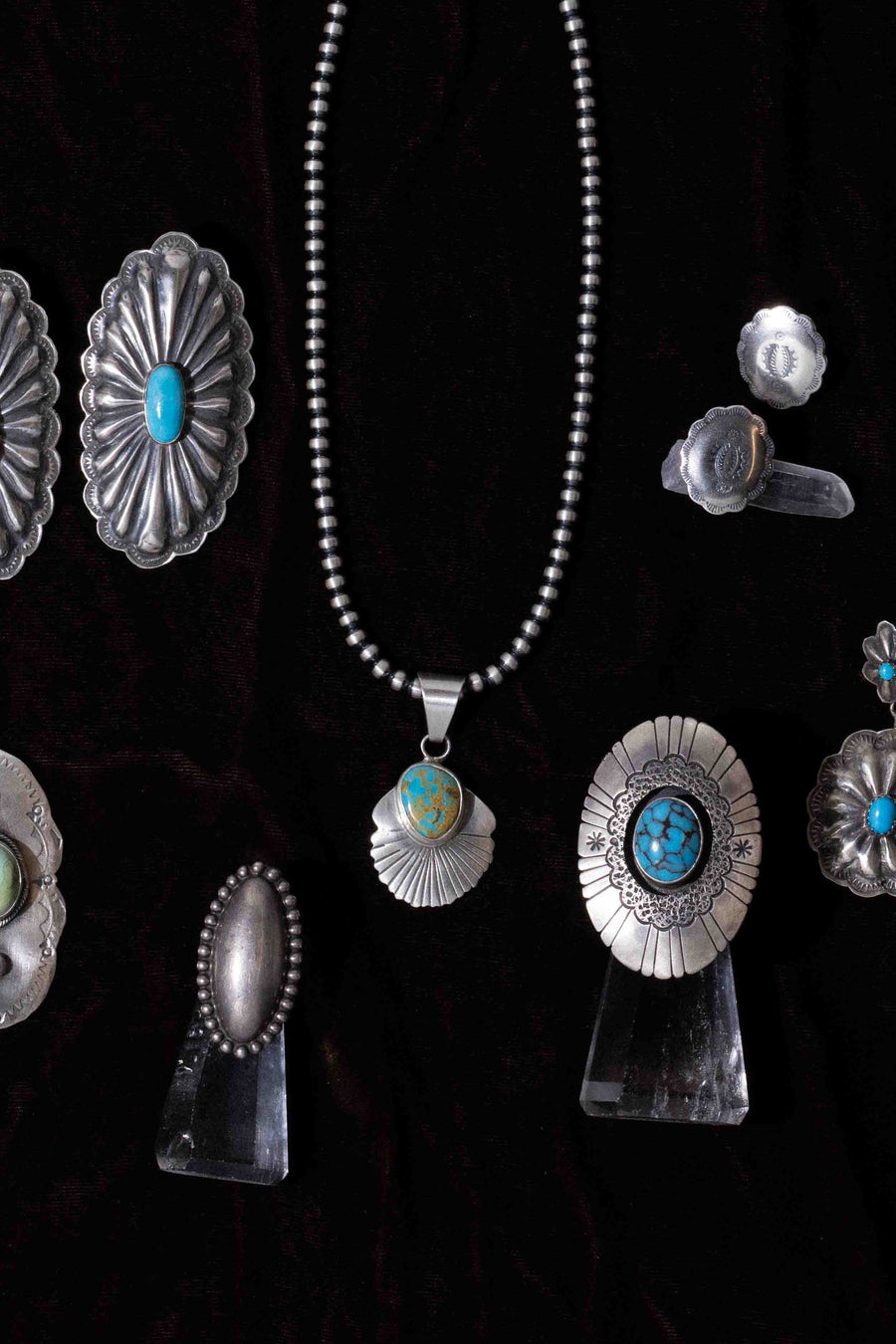 Sunwest Jewelry Silver / 14 Inches Serene Skies Tyrone Turquoise Necklace