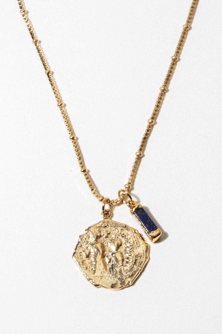 Goddess Jewelry Gold / 18 Inches Serenity Lapis Necklace