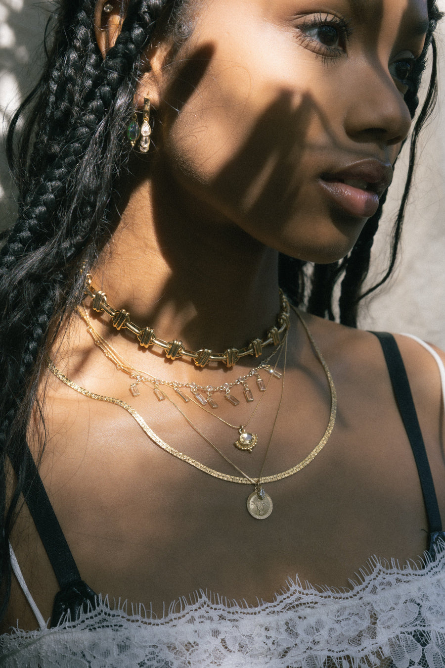 Child of Wild Jewelry Gold / 12 Inches Serket Goddess Choker