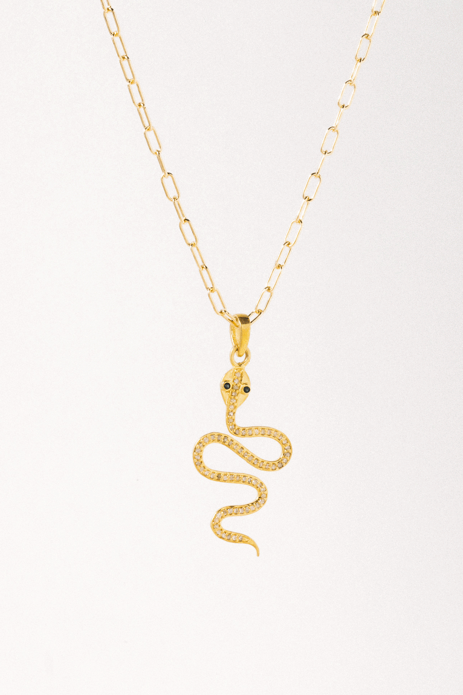 Tresor Jewelry Gold / 18 Inches 14kt Plexis Serpent Diamond Necklace