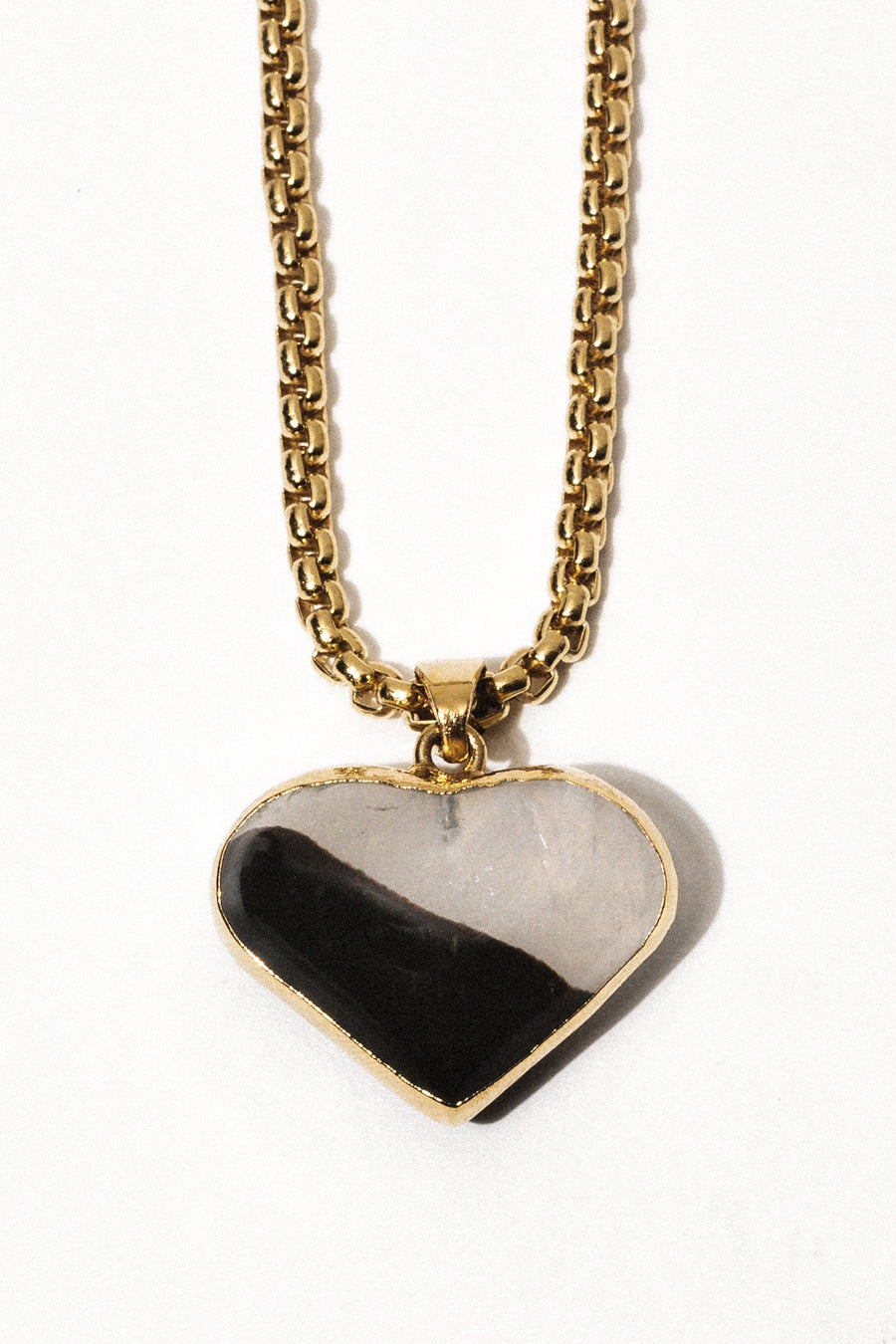Goddess Agate Heart Necklace