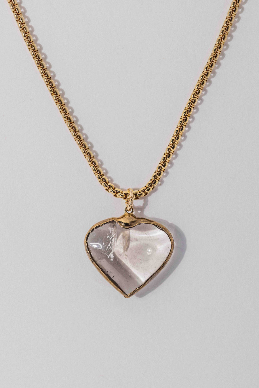 Goddess Jewelry Shadow + Light Heart Necklace