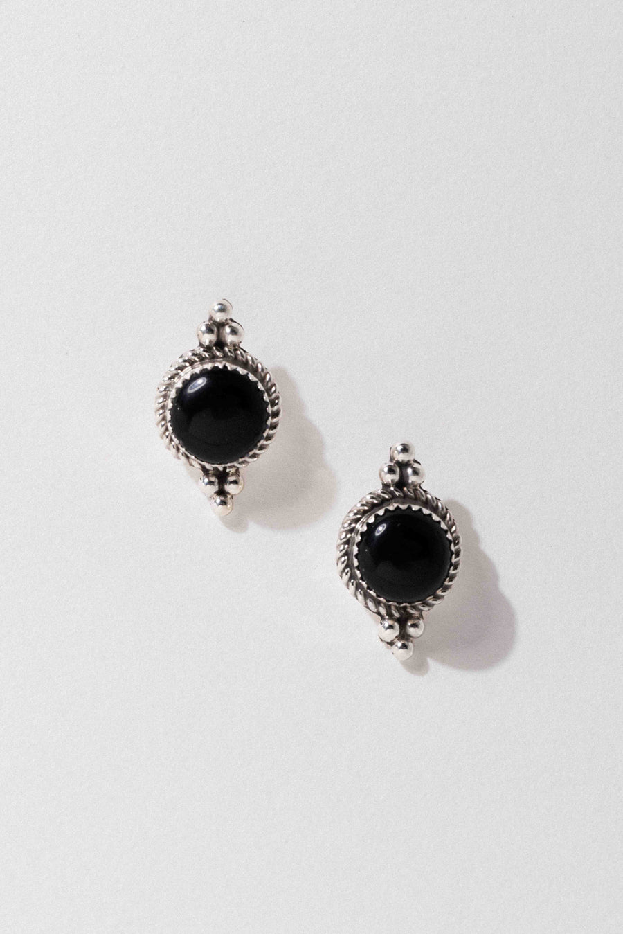 Sunwest Jewelry Silver Shadow Mesa Onyx Studs