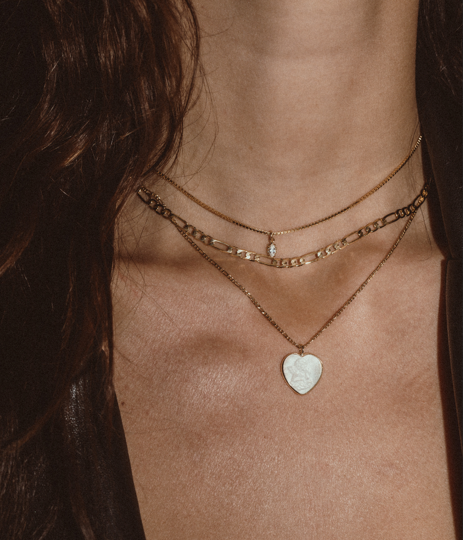 Dona Italia Jewelry Gold / 14 Inches Shu Deity Necklace