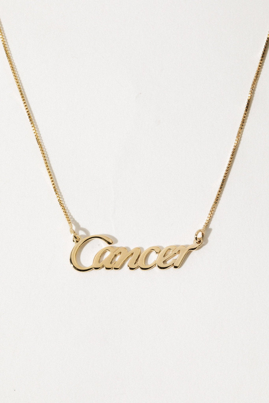 The Goth Booth Jewelry Cancer / Gold / 16 inches Signature Zodiac Necklace