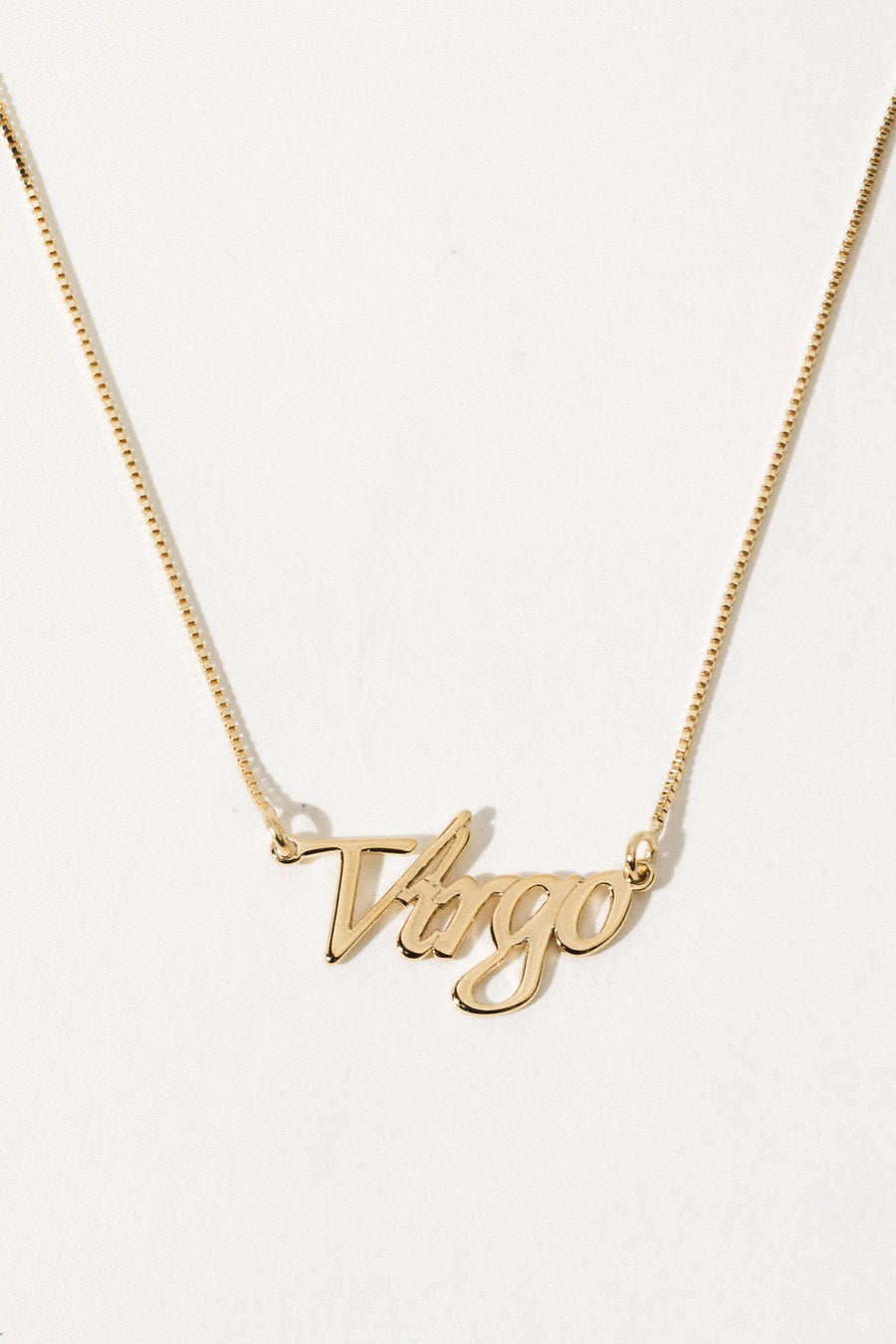 The Goth Booth Jewelry Virgo / Gold / 16 inches Signature Zodiac Necklace