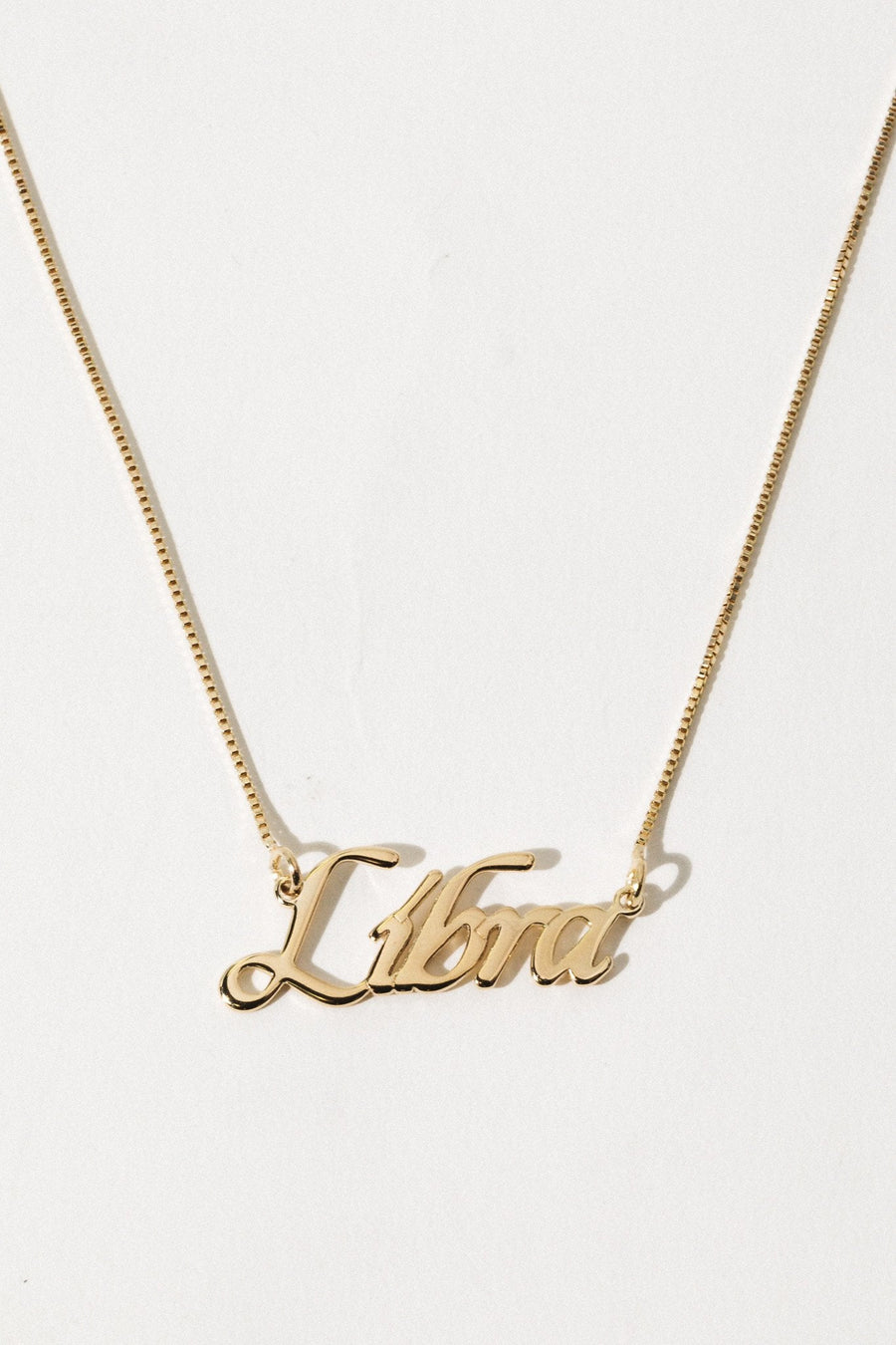 The Goth Booth Jewelry Libra / Gold / 16 inches Signature Zodiac Necklace