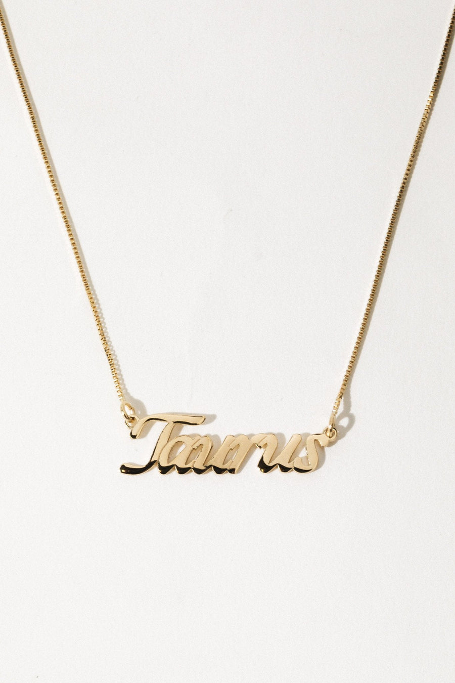 The Goth Booth Jewelry Taurus / Gold / 16 inches Signature Zodiac Necklace