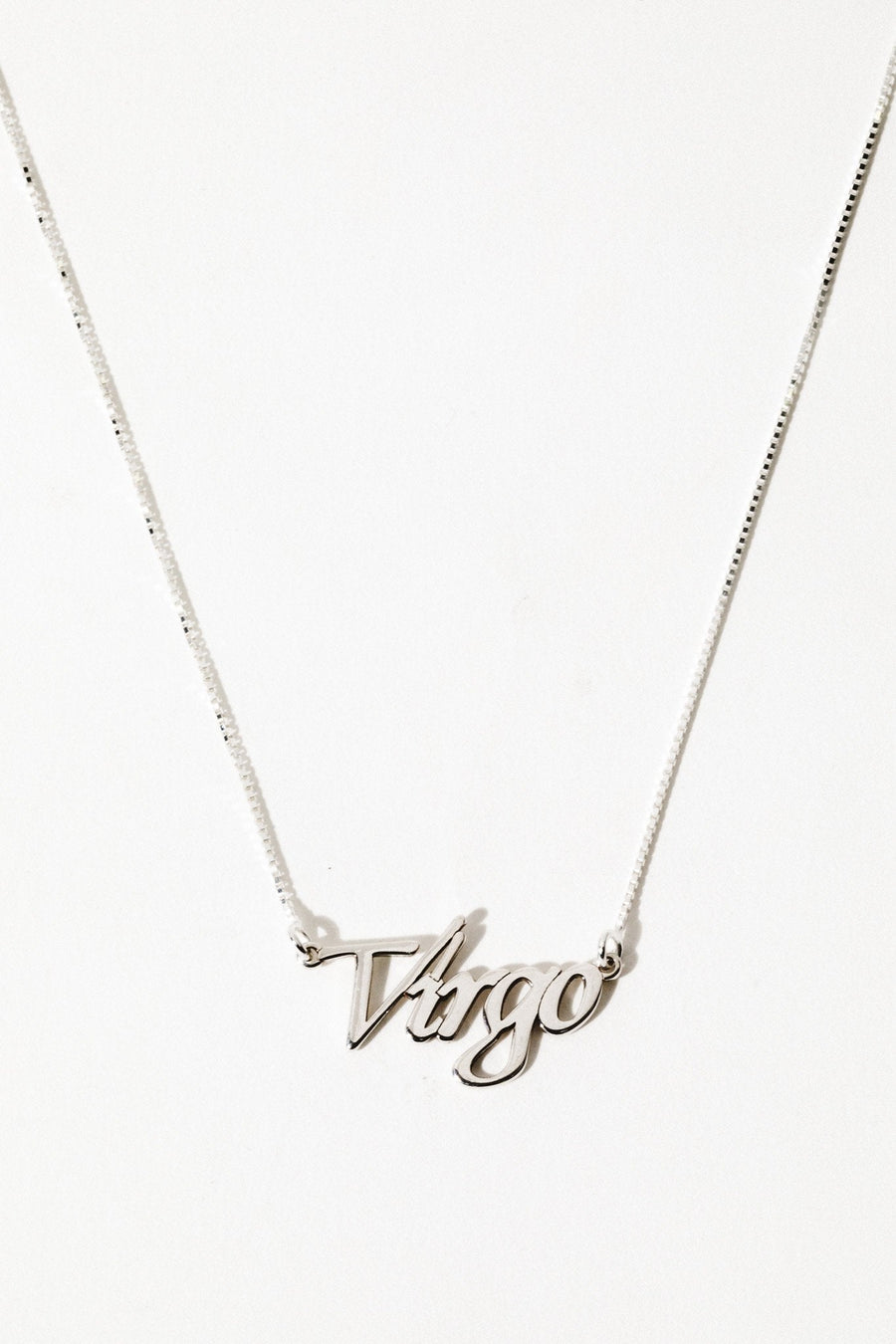 The Goth Booth Jewelry Virgo / Silver / 16 inches Signature Zodiac Necklace