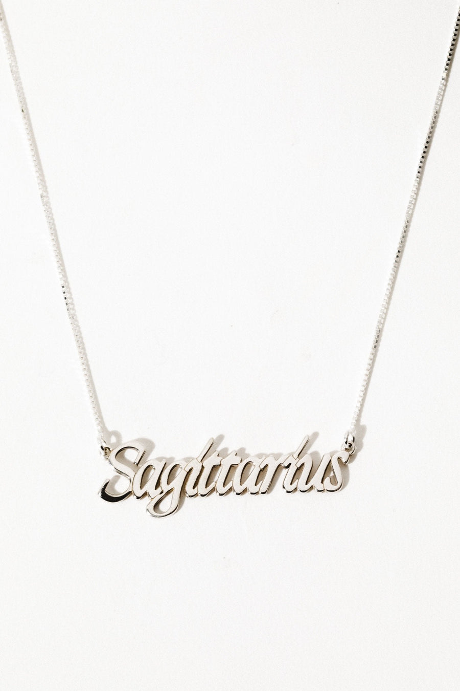 The Goth Booth Jewelry Sagittarius / Silver / 16 inches Signature Zodiac Necklace