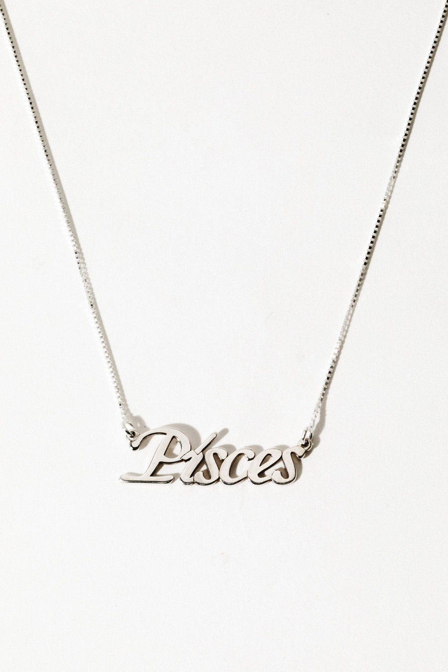 The Goth Booth Jewelry Pisces / Silver / 16 inches Signature Zodiac Necklace