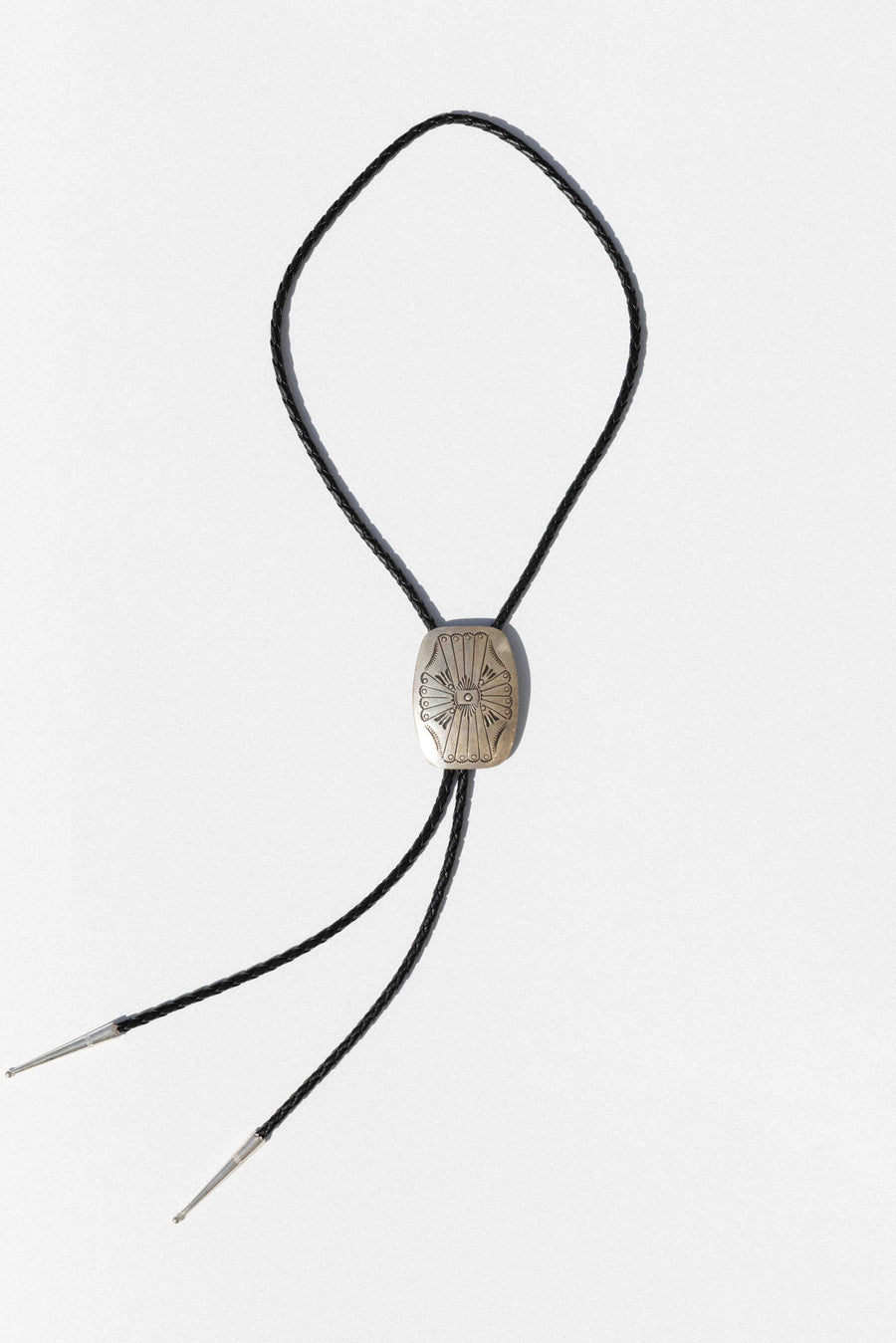 Indian Touch of Gallup Jewelry Silver Silver Blossom Bolo Tie