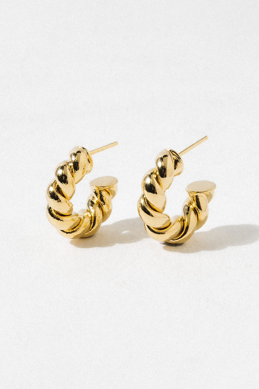 Dona Italia Jewelry Gold / Small Twisted Sister Hoops