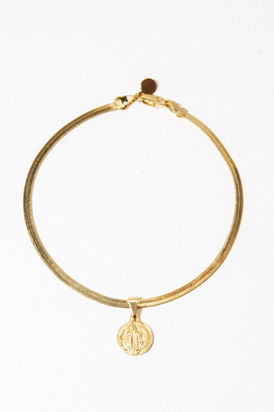 Dona Italia Jewelry Gold St. Benedict Anklet